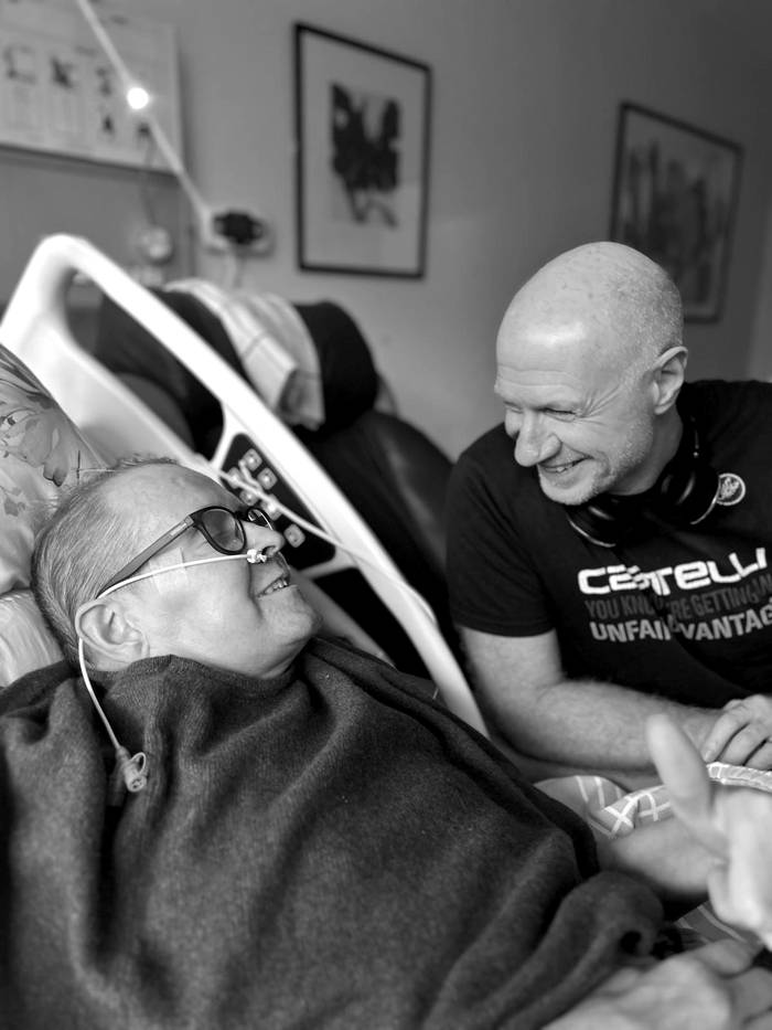 David and Jason at hospital